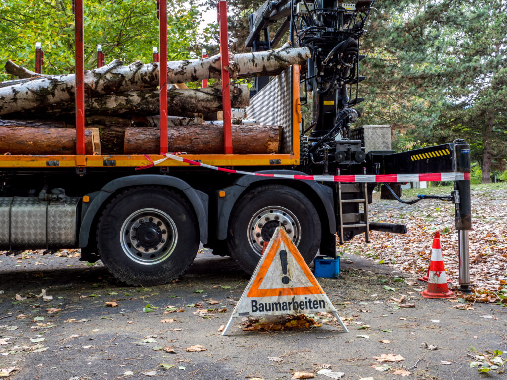 Rodungsarbeiten Baufeldräumung in Marl NRW